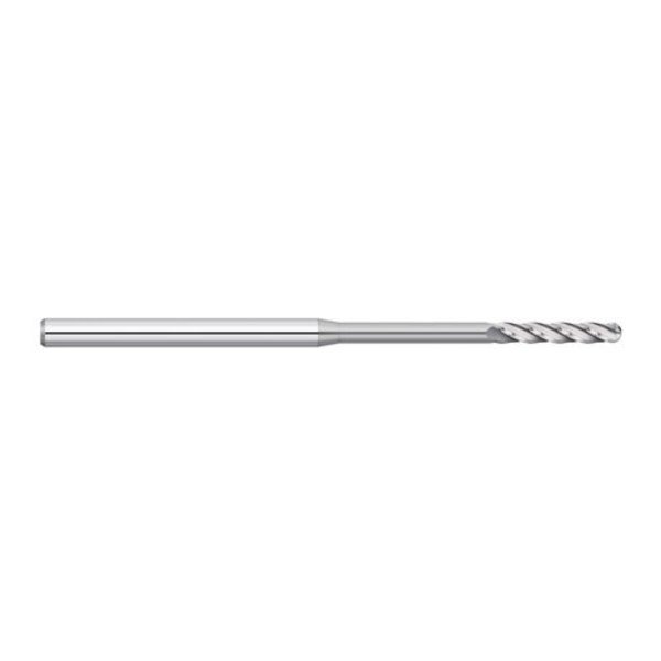 0.080 3 Flute Long Reach Long Flute Ball Nose Micro Carbide End Mill, Kodiak Cutting Tools, Mfr#: 5560550